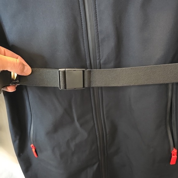 Hunter Crown 2.0 Long Women's Jacket Coat Waterproof Hooded W/ Belt Black L NWT - Picture 4 of 16